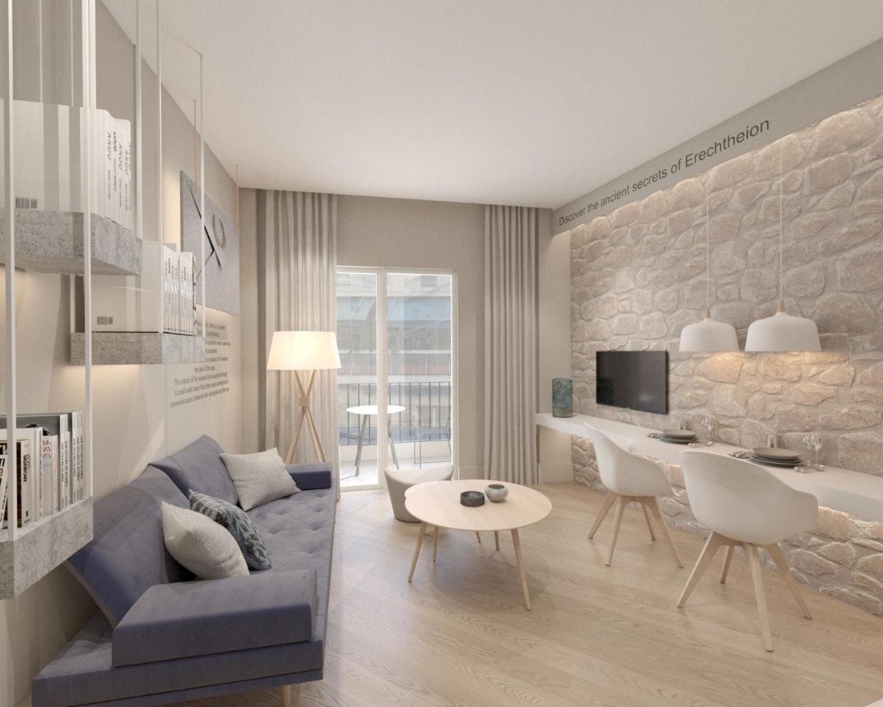 Great Living Koukaki Apart otel Atina Dış mekan fotoğraf