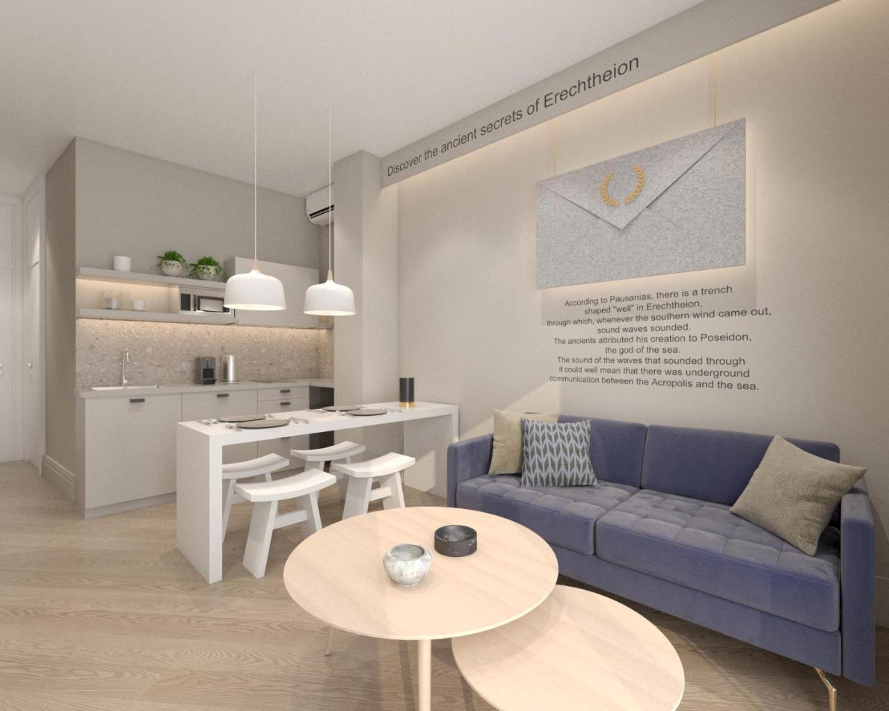 Great Living Koukaki Apart otel Atina Dış mekan fotoğraf